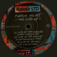 Purple Velvet ‎– The Live EP 12" Kolour LTD ‎– KLRLTD025