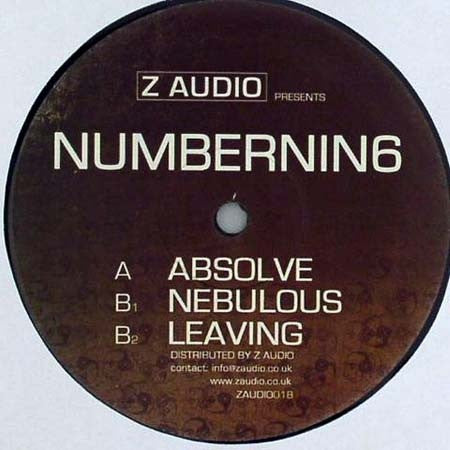 NumberNin6 - Absolve / Nebulous / Leaving 12" Z Audio ZAUDIO018