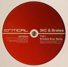 SKC & Bratwa / Futurebound - Pain (Brookes Bros. Remix) / Fritenight 12" Critical Recordings CRIT024