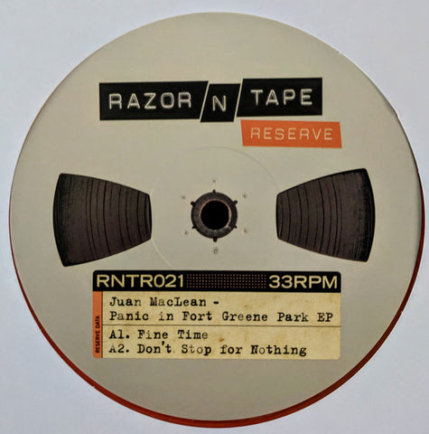 Juan MacLean ‎– Panic In Fort Greene Park EP - Razor N Tape Reserve ‎– RNTR021