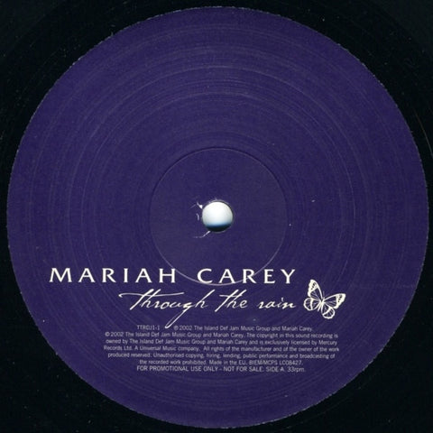 Mariah Carey - Through The Rain 2x12" Island Def Jam Music Group TTRDJ1