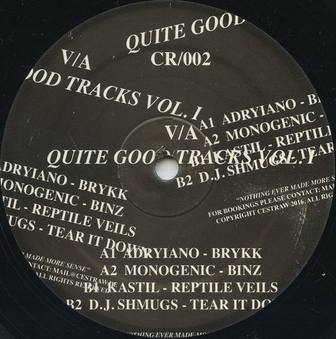 Various ‎– Quite Good Tracks Volume I 12" CESTRAW ‎– CR002