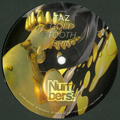 Taz - Gold Tooth Grin 12" Numbers NMBRS3