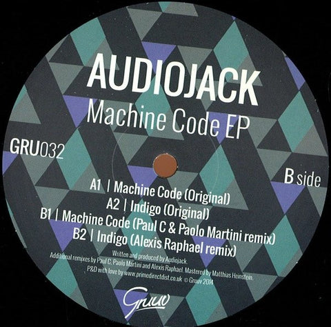 Audiojack - Machine Code EP 12" Gruuv GRU032