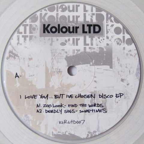 Various ‎– I Love You... But Ive Chosen Disco EP 12" REPRESS Kolour LTD ‎– KLRLTD007