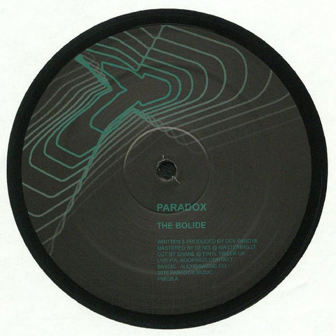 Paradox ‎– The Bolide / Dioxan - Paradox Music ‎– PM035