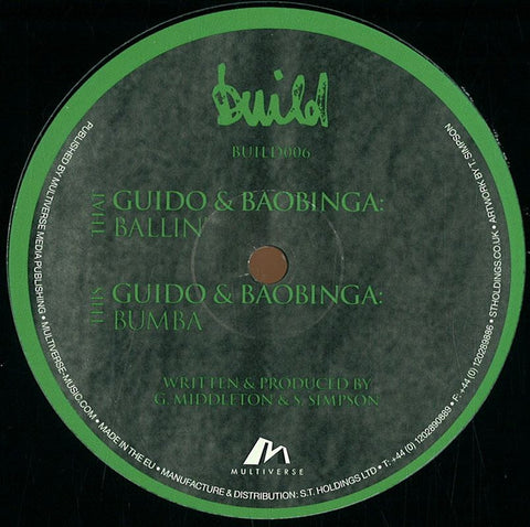 Guido & Baobinga ‎– Ballin' 12" Build Recordings ‎– BUILD006