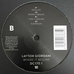 Layton Giordani ‎– Where It Begins - Drumcode ‎– DC170.1