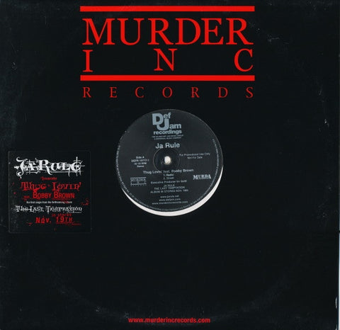 Ja Rule - Thug Lovin' 12" Def Jam Recordings DEFR, Murder Inc Records DEFR 15717-1