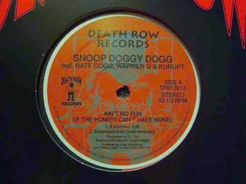 Snoop Doggy Dogg - Ain't No Fun 12" Death Row Records DRR 3912