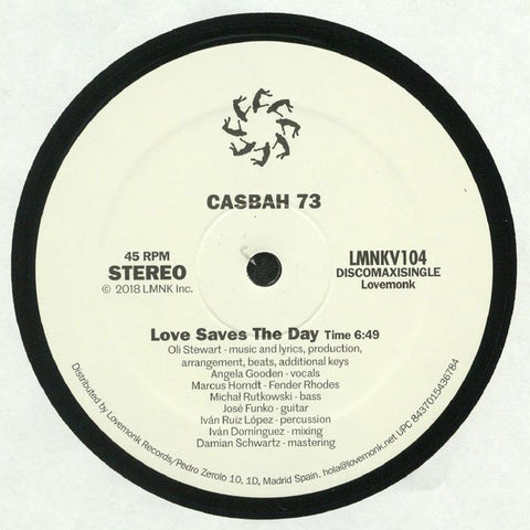 Casbah 73 ‎– Love Saves The Day - Lovemonk ‎– LMNKV104