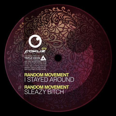 Random Movement ‎– Sleazy Bitch EP Fokuz Recordings ‎– FOKUZ072