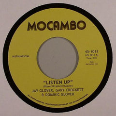 Jay Glover, Gary Crockett & Dominic Glover / Mocambo Allstars ‎– Listen Up / Free Vibes 7" Mocambo ‎– 45-1011