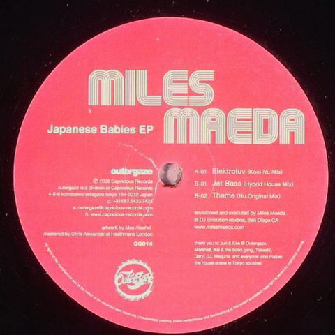 Miles Maeda ‎– Japanese Babies EP 12" Outergaze ‎– OG 014