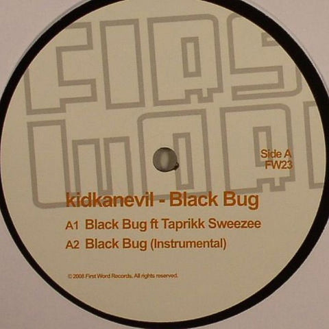 Kidkanevil - Black Bug 12" First Word Records FW23