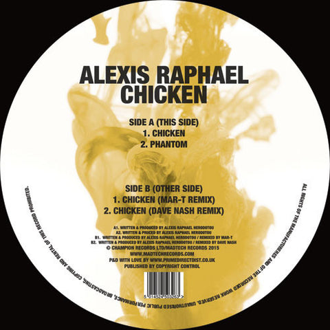 Alexis Raphael ‎– Chicken 12" Madtech Records ‎– KCMT032