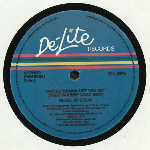 Made In USA - Never Gonna Let You Go - De-Lite Records ‎– PR65ED001