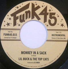 Lil Buck & The Top Cats ‎– Monkey In A Sack 7" Funk45 ‎– FUNK45.015