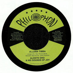 Alogte Oho & His Sounds of Joy ‎– Allema Timba - Philophon ‎– PH45020