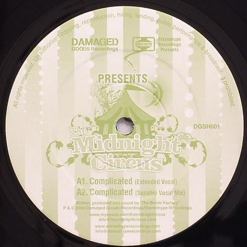 The Midnight Circus - Complicated 12" Damaged Goods Recordings, Stereohype Recordings DGSH001