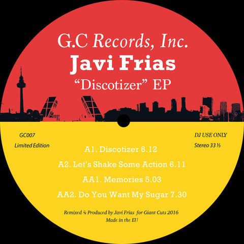 Javi Frias ‎– Discotizer EP - Giant Cuts ‎– GC007
