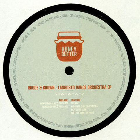 Rhode & Brown ‎– Langusto Dance Orchestra EP - Honey Butter Records ‎– HONEY005