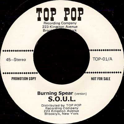 SOUL / Jimmy Castor ‎– Burning Spear / It's Just Begun - Top Pop ‎– TOP-01
