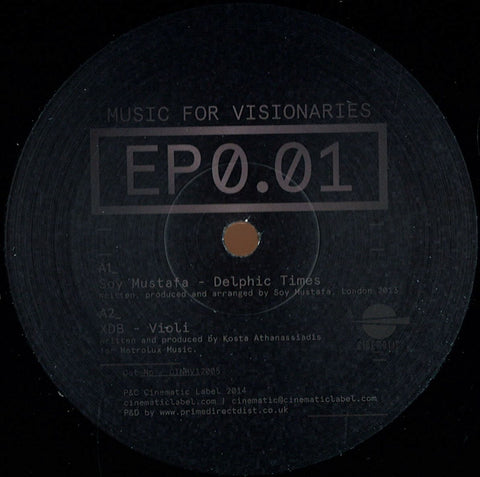 Various ‎– Music For Visionaries 0.01 12" Cinematic Recordings ‎– CINMV12005