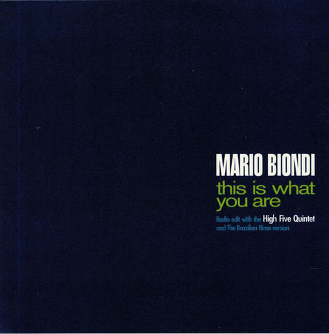 Mario Biondi ‎– This Is What You Are - Schema ‎– SC721