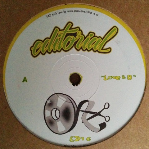 Various ‎– Love & U - Editorial ‎– ED16