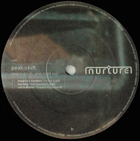 Peak:Shift - One Road In, One Road Out - Nurture NUR06