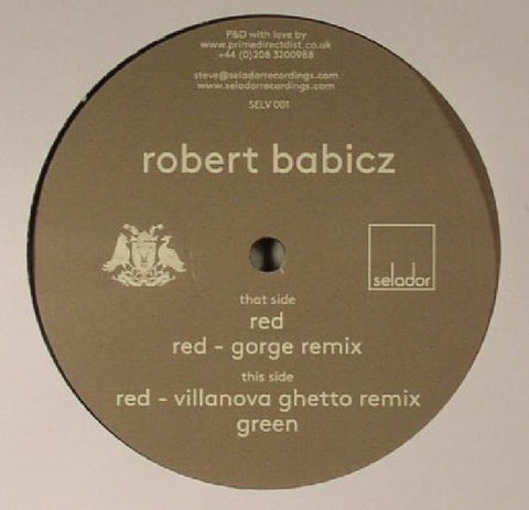 Robert Babicz ‎– Red - Selador Recordings ‎– SELV001