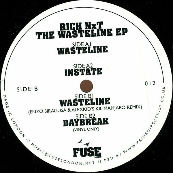 Rich NxT - The Wasteline EP 12" Fuse London FUSE012
