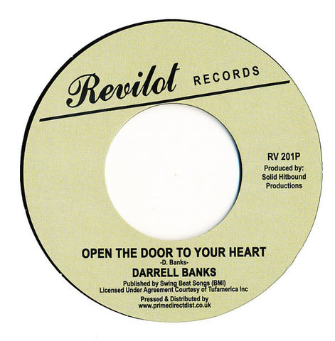 Darrell Banks ‎– Open The Door To Your Heart - Revilot Records ‎– RV 201P