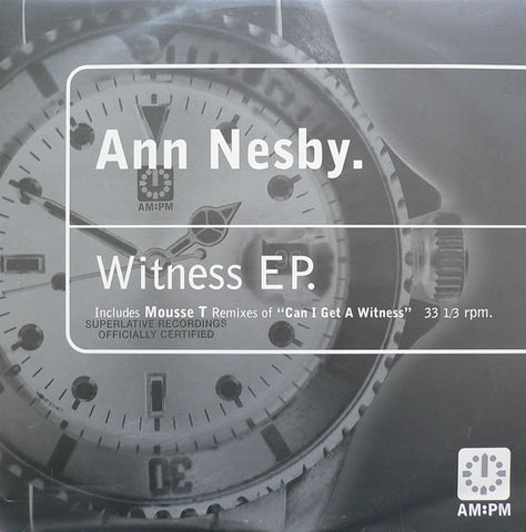 Ann Nesby - Witness EP 12", EP AM:PM 587 561-1