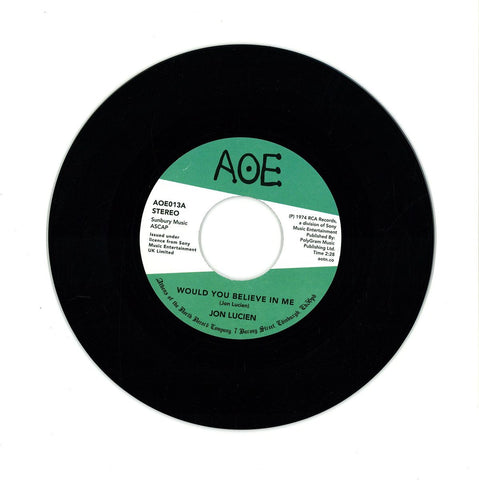 Jon Lucien ‎– Would You Believe In Me - AOE ‎– AOE013
