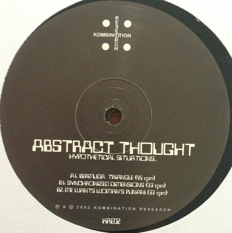 Abstract Thought - Hypothetical Situations Kombination Research KRE02