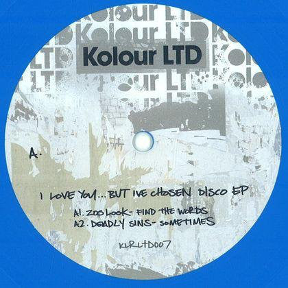 Various ‎– I Love You... But Ive Chosen Disco EP 12" Kolour LTD ‎– KLRLTD007 (LIMITED BLUE VINYL)