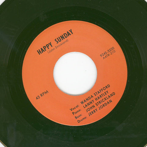 Wanda Stafford ‎– Happy Sunday / Blue Guitar - Tramp Records ‎– TR-210