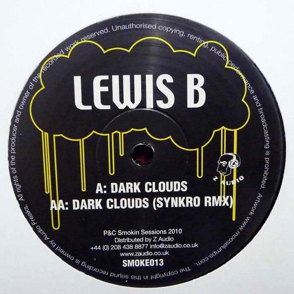 Lewis B - Dark Clouds 12" Smokin' Sessions SMOKE013