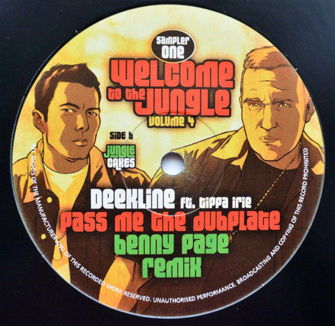 Ed Solo And Deekline, Tippa Irie ‎– Welcome To The Jungle Volume 4 (Sampler One) - Jungle Cakes ‎– JC 050