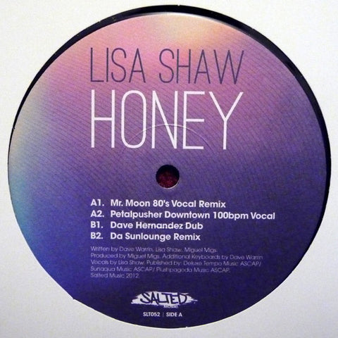 Lisa Shaw ‎– Honey - Salted Music ‎– SLT052