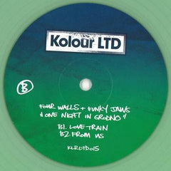 Four Walls + Funkyjaws ‎– One Night In Grodno 12" Pale Green Kolour LTD ‎– KLRLTD015
