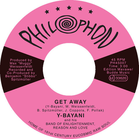 Y-Bayani ‎– Get Away b/w Obar No Ni - Philophon ‎– PH45007