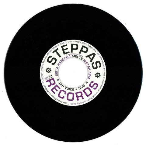 Sista Habesh Meets Sistah Awa - Jah Voice 7" Steppas ‎– AS7004