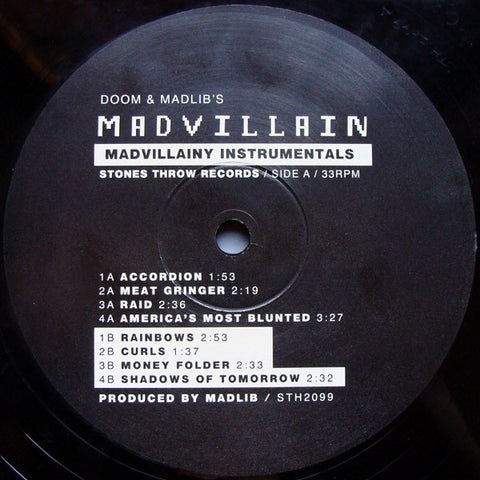 Madvillain - Madvillainy Instrumentals 2x12" Stones Throw Records STH 2099