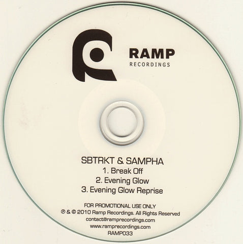 SBTRKT & Sampha - Break Off / Evening Glow (CDr) Ramp Recordings ‎RAMP033