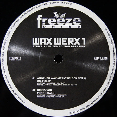 Various - Wax Werx 1 12" Freeze Dried FRIED1210