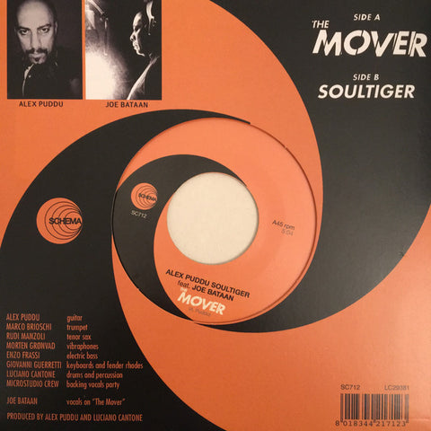 Alex Puddu Soultiger Featuring Joe Bataan ‎– The Mover - Schema ‎– SC712