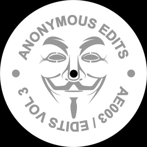 Unknown Artist ‎– Edits Vol 3 12" Anonymous Edits ‎– AE003